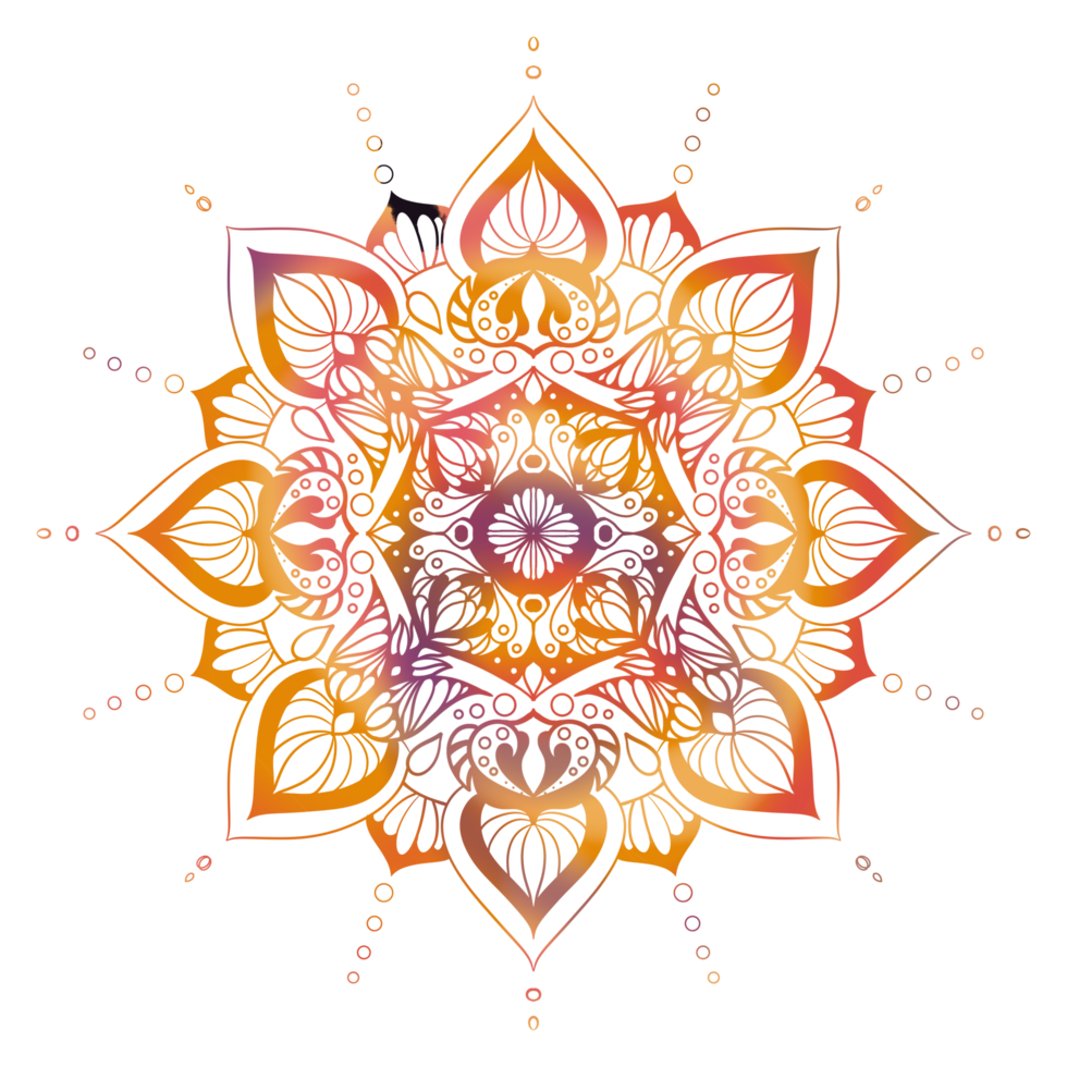 Mandalas geometric pattern, Warm Mandala,Rainbow Flower of Life with Lotus, Flower of Life in Lotus png