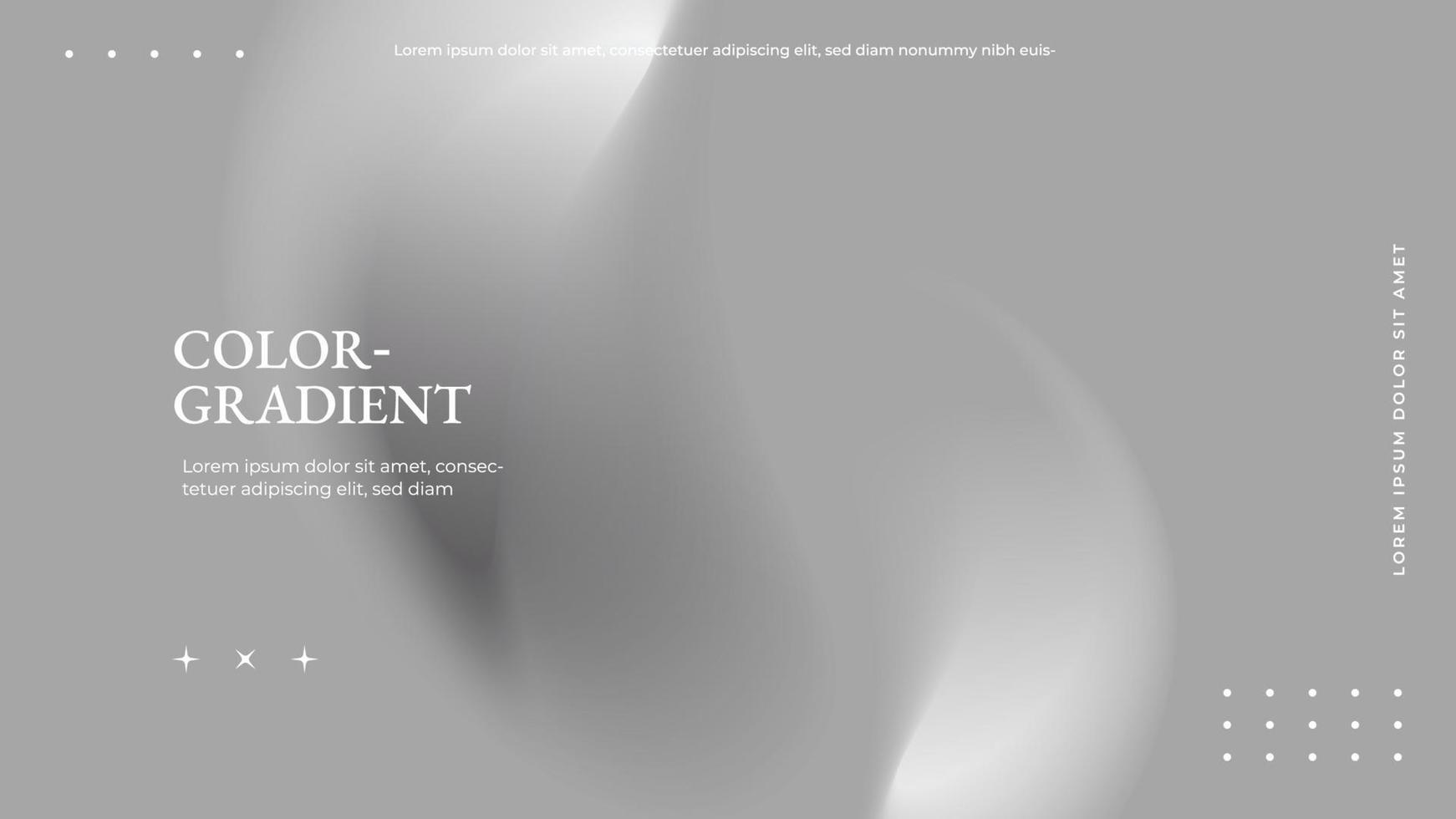 Monochrome blurred background for wallpaper. White gray abstract background. Holographic gradient color vector