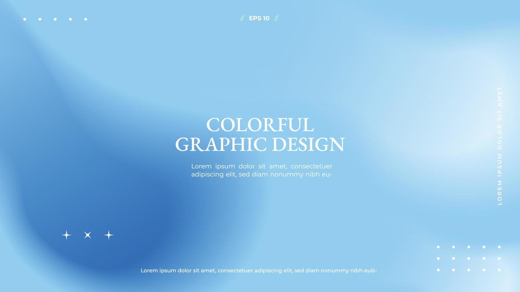 Modern Blurred Background for Wallpaper. Holographic Colorful Design for Cover. Abstract Blur Gradient Background. Vector Illustration
