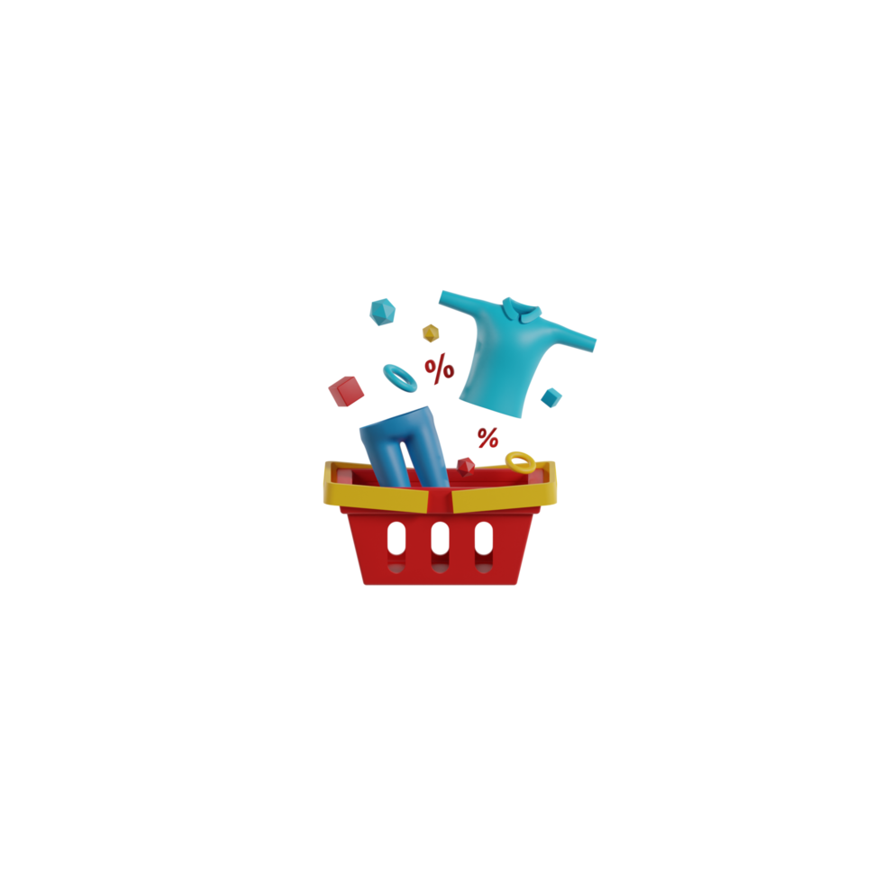 3D Isolated Shopping Icon png