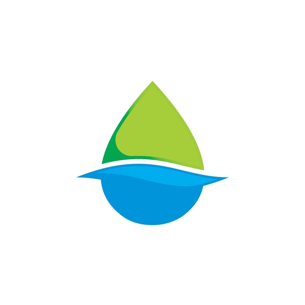 logotipo de gota de agua limpia vector