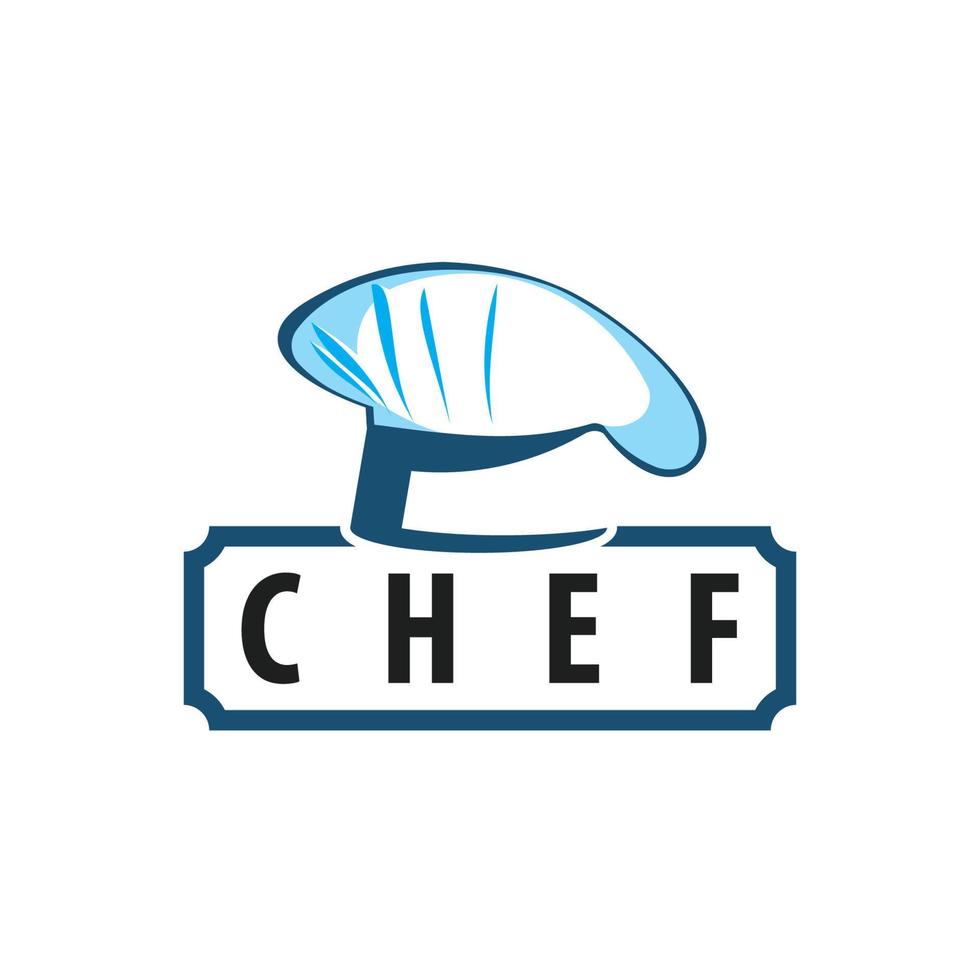 plantilla de diseño de logotipo de chef vector