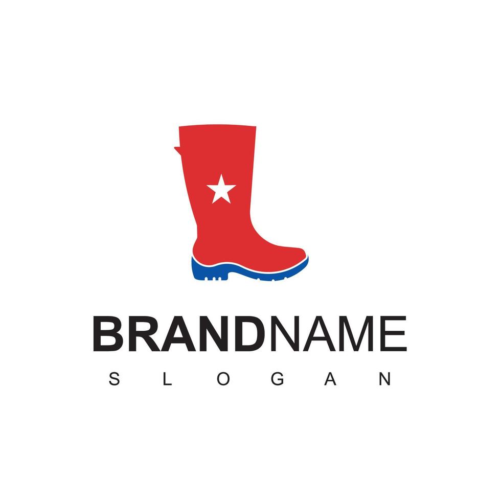 plantilla de diseño de logotipo de zapato, icono de tienda de moda vector