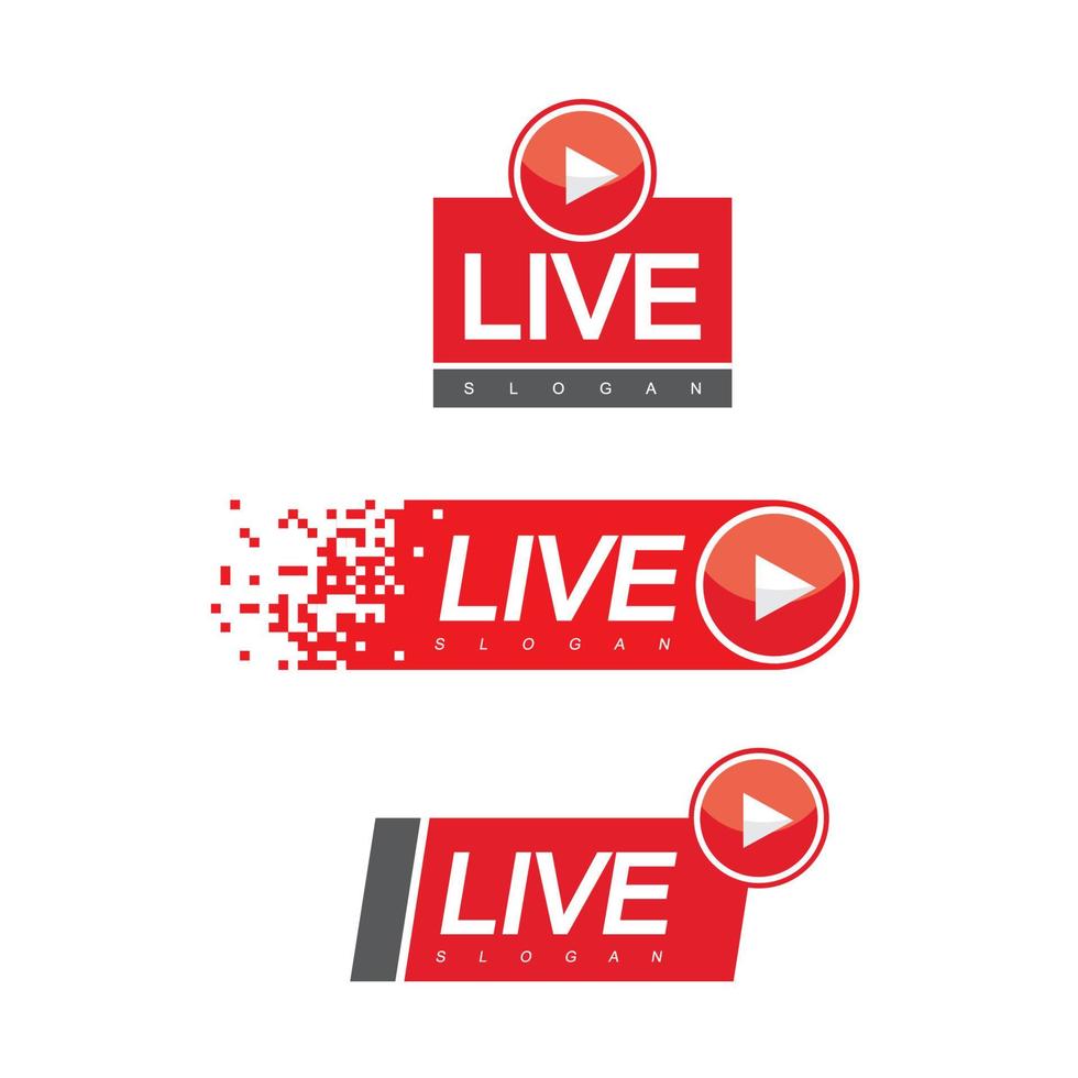 Live Streaming Design Vector