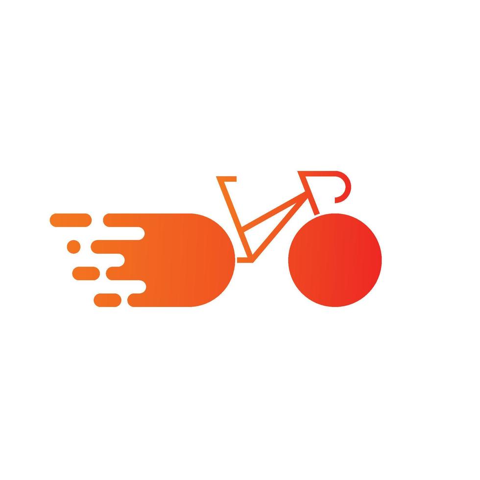 plantilla de diseño de logotipo de bicicleta vector