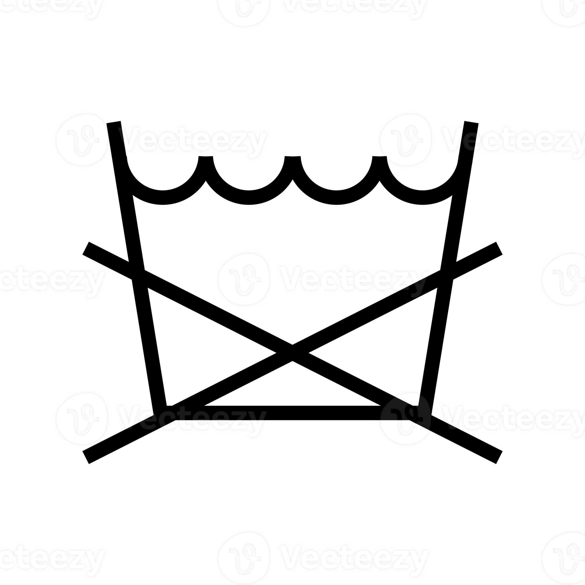 do not wash in laundry symbol designs. laundry icon with line art