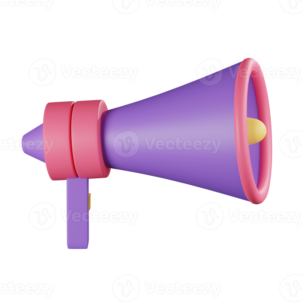 ícone de megafone 3d png