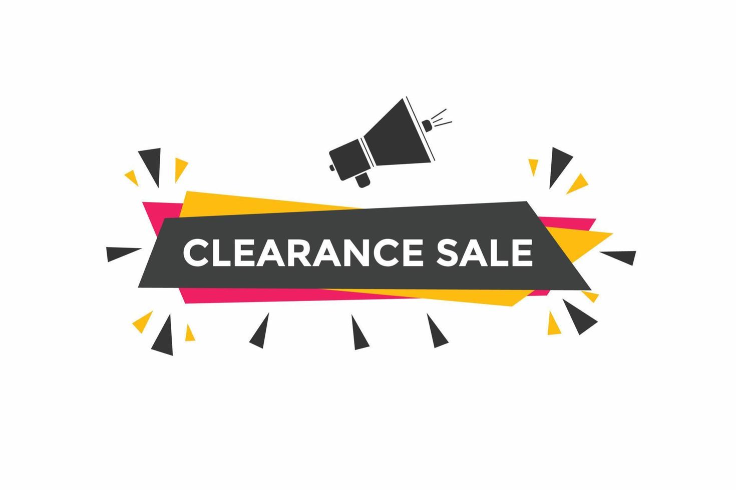 Clearance Sale Banner Today Only Special Stock Vector (Royalty Free)  1343368691