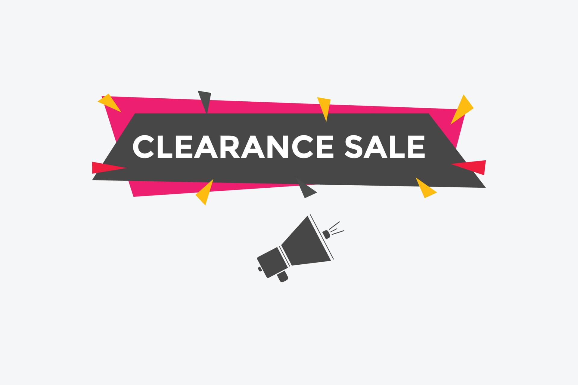 Clearance sale label, Promotion discount banner templates 17349914 PNG