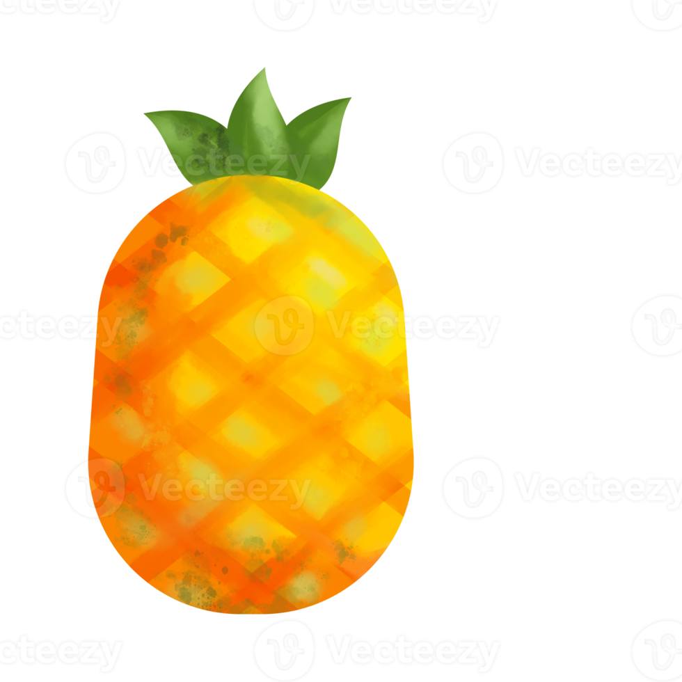 ananas frukt tecknad png