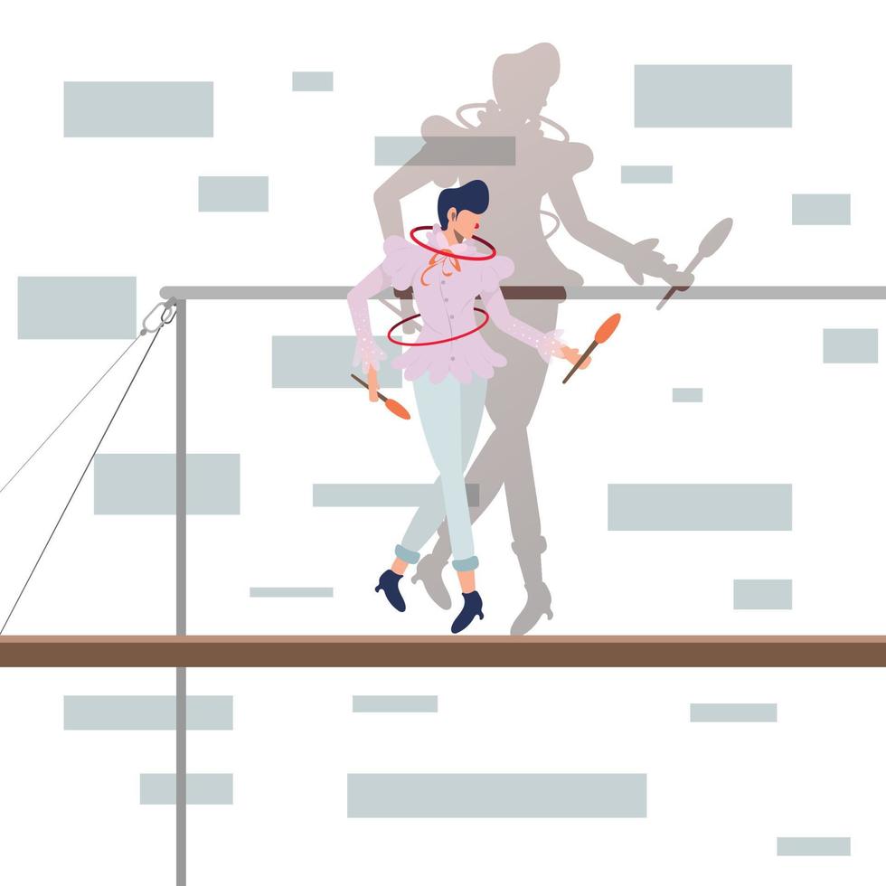 Ballet man vector illustration