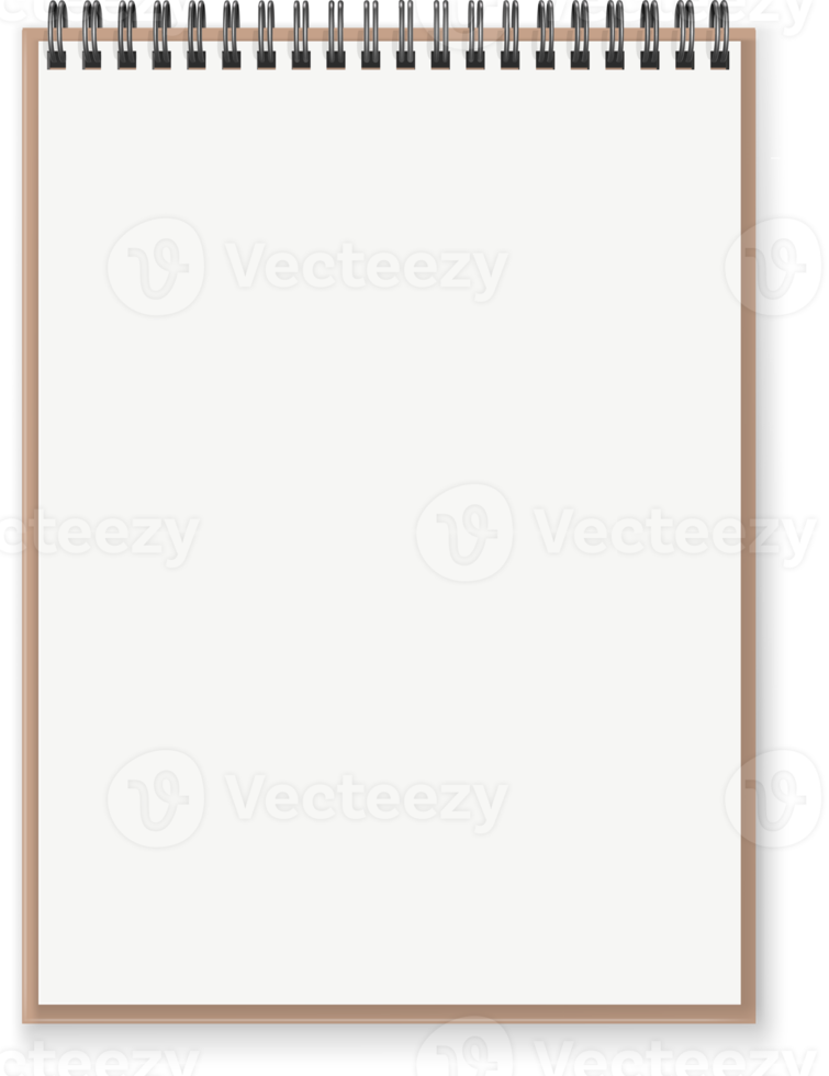 Horisontal open  spiral notepad png