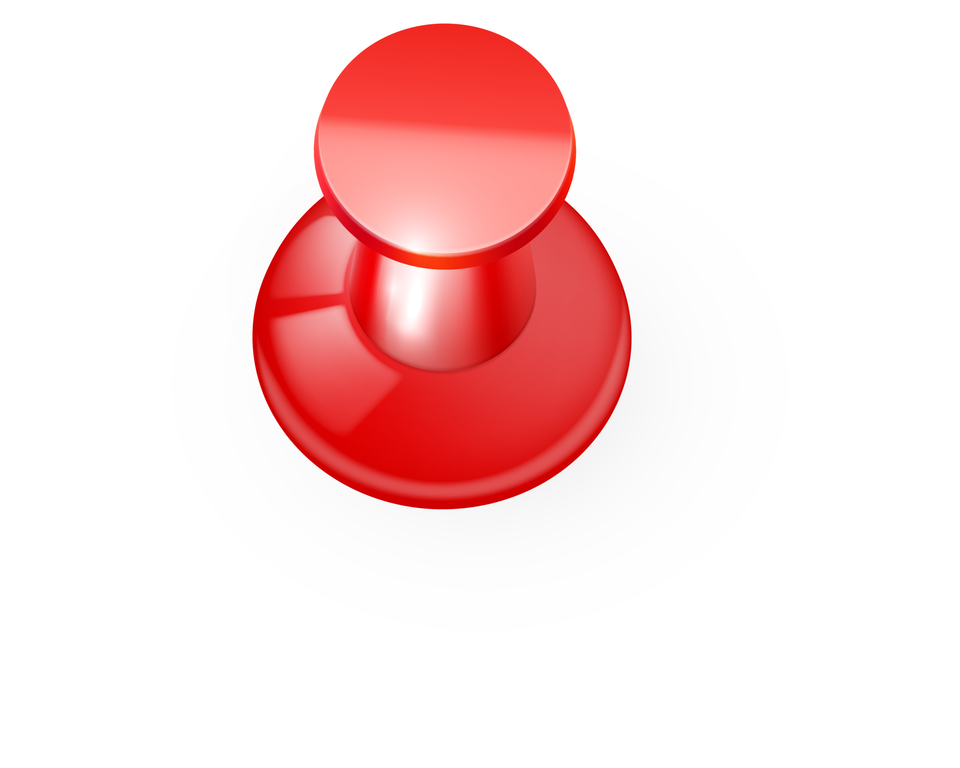 Glossy red push pin 11421124 PNG