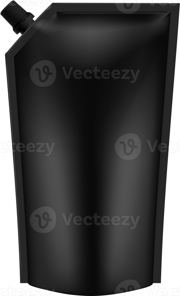 Black Doy Pack Mock up png