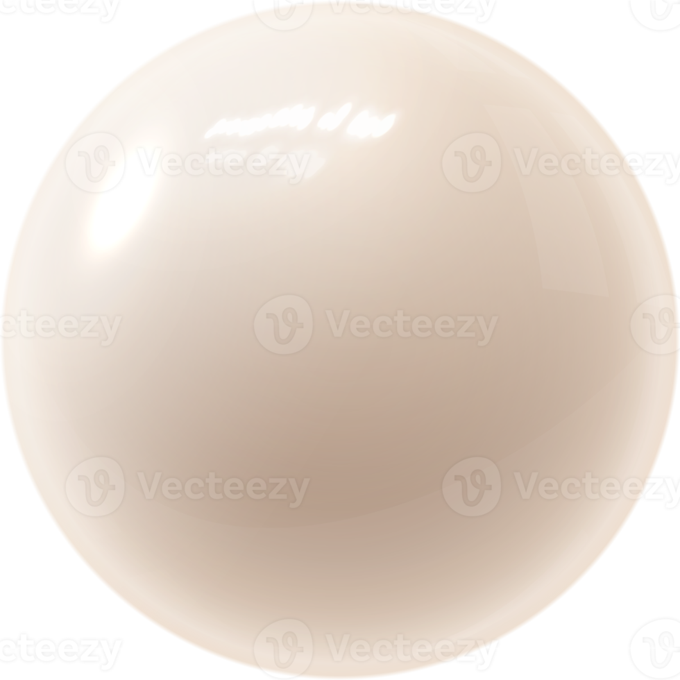 white glossy ball png