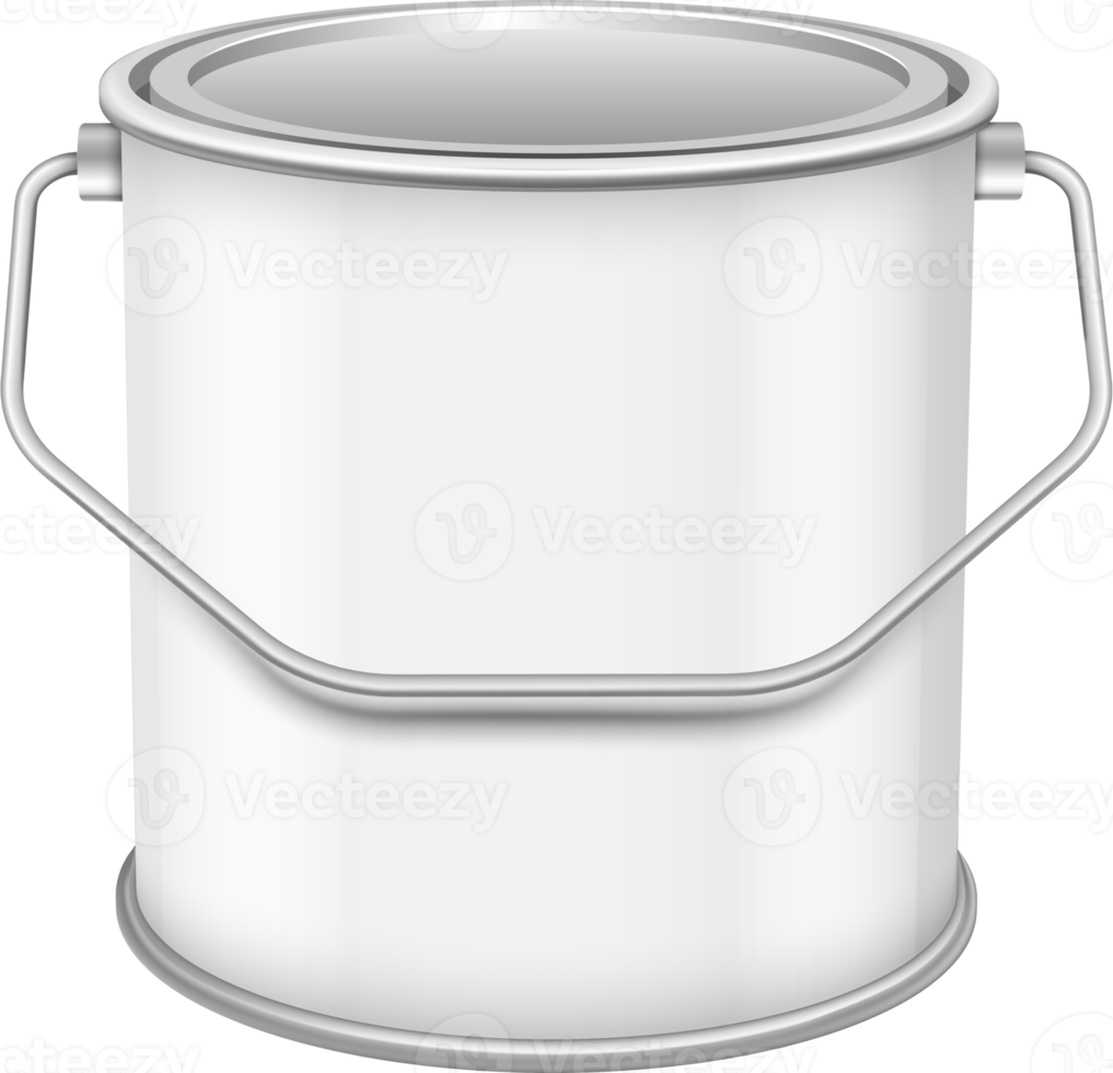 Closed  white can with wall paint png