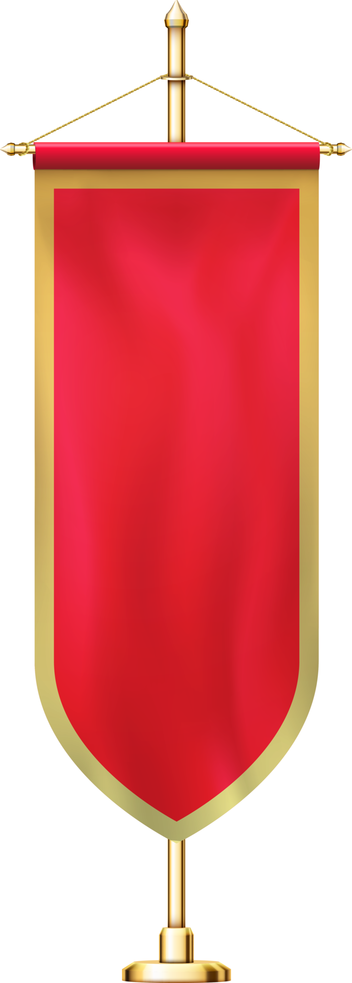 red pennant flag mockup banner 11421171 PNG