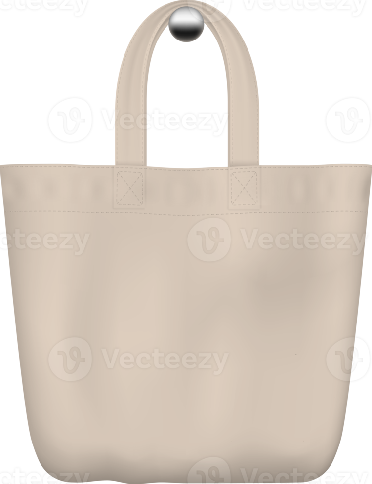 Textile biege tote bag png