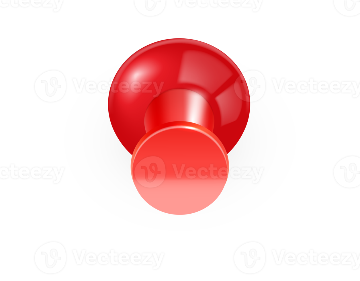 glansig röd skjuta på stift png