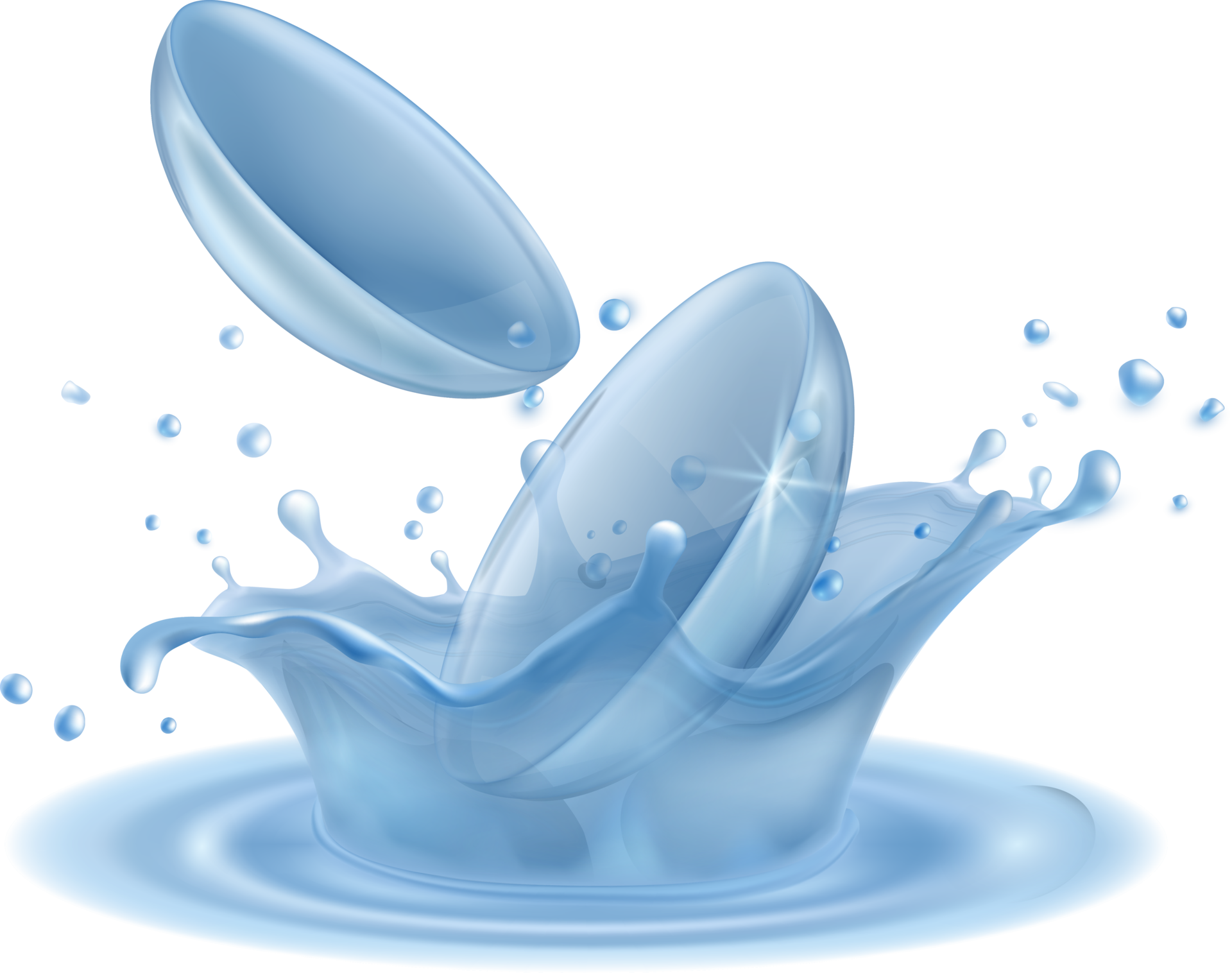 lentes de contacto cayendo al agua 11421292 PNG
