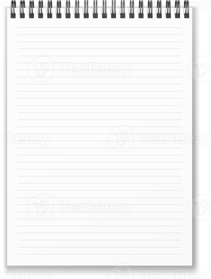 cuaderno espiral vertical png