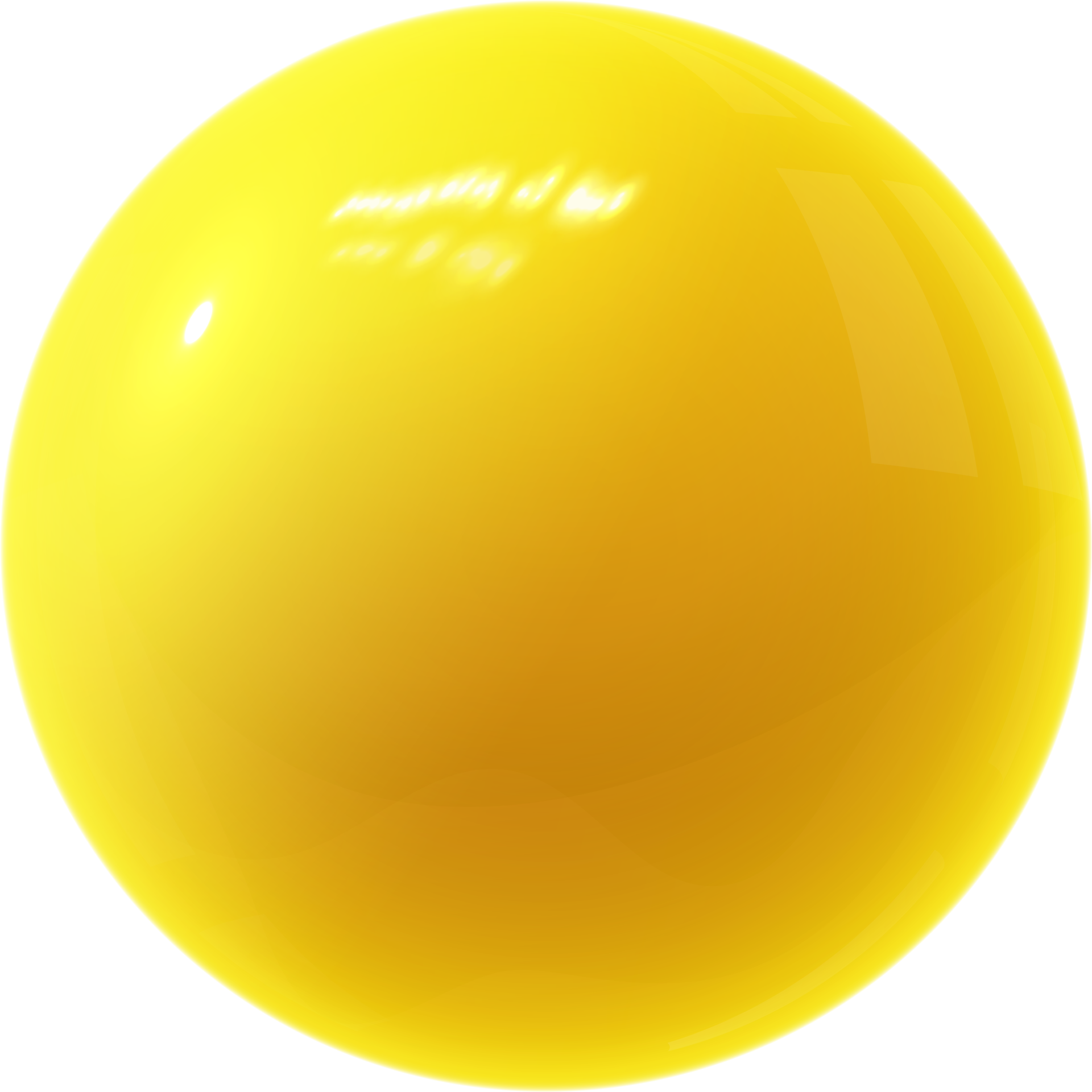 yellow glossy ball 11421325 PNG