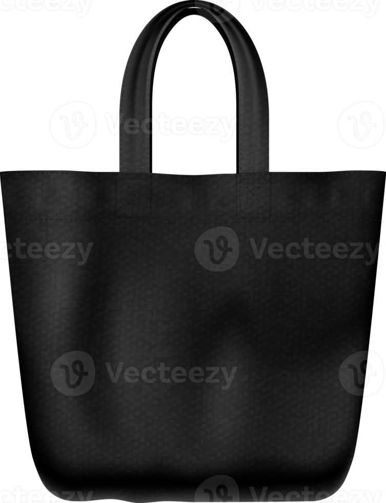 Textile   black tote bag png