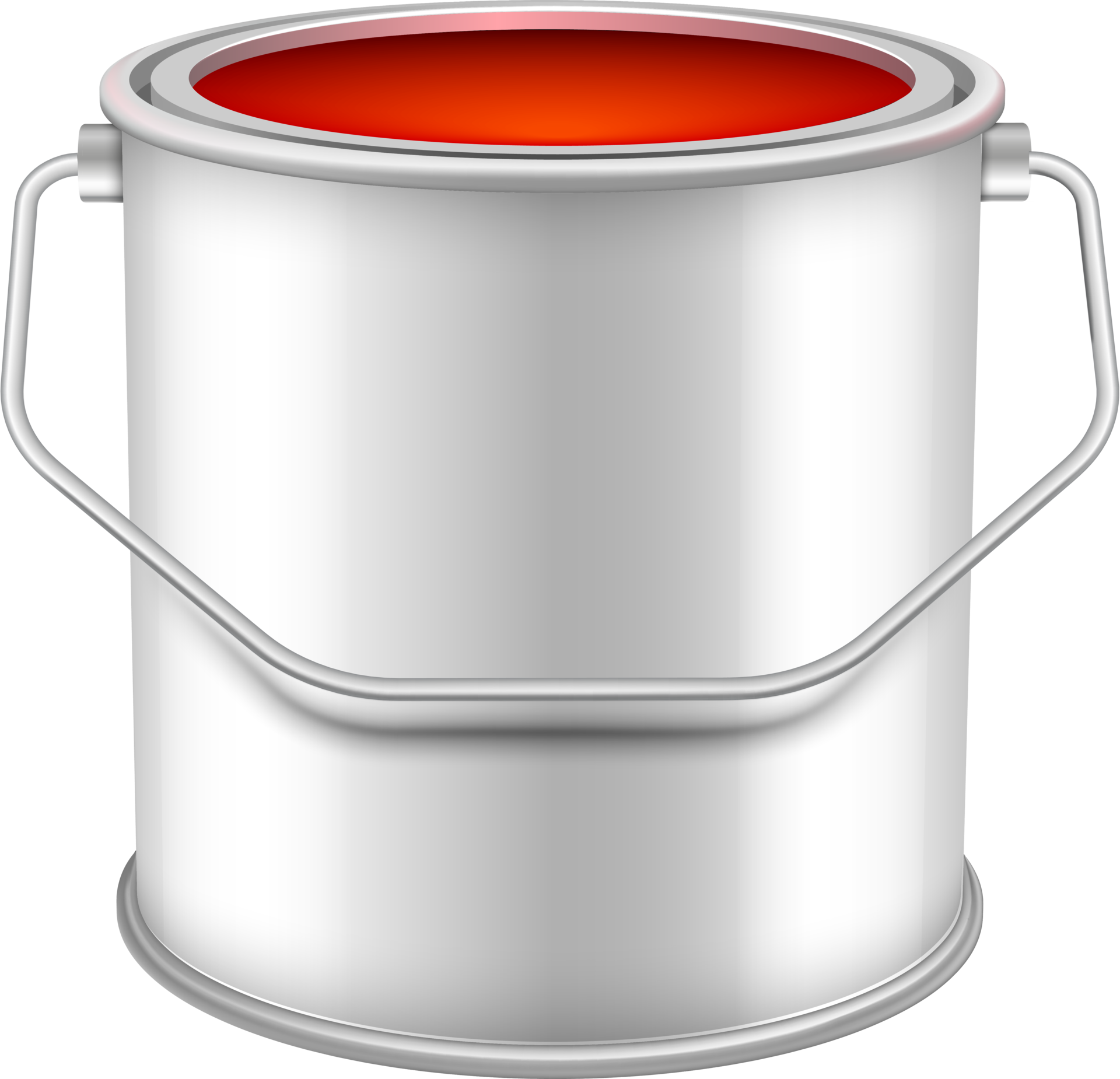Opened can with red wall paint 11421503 PNG