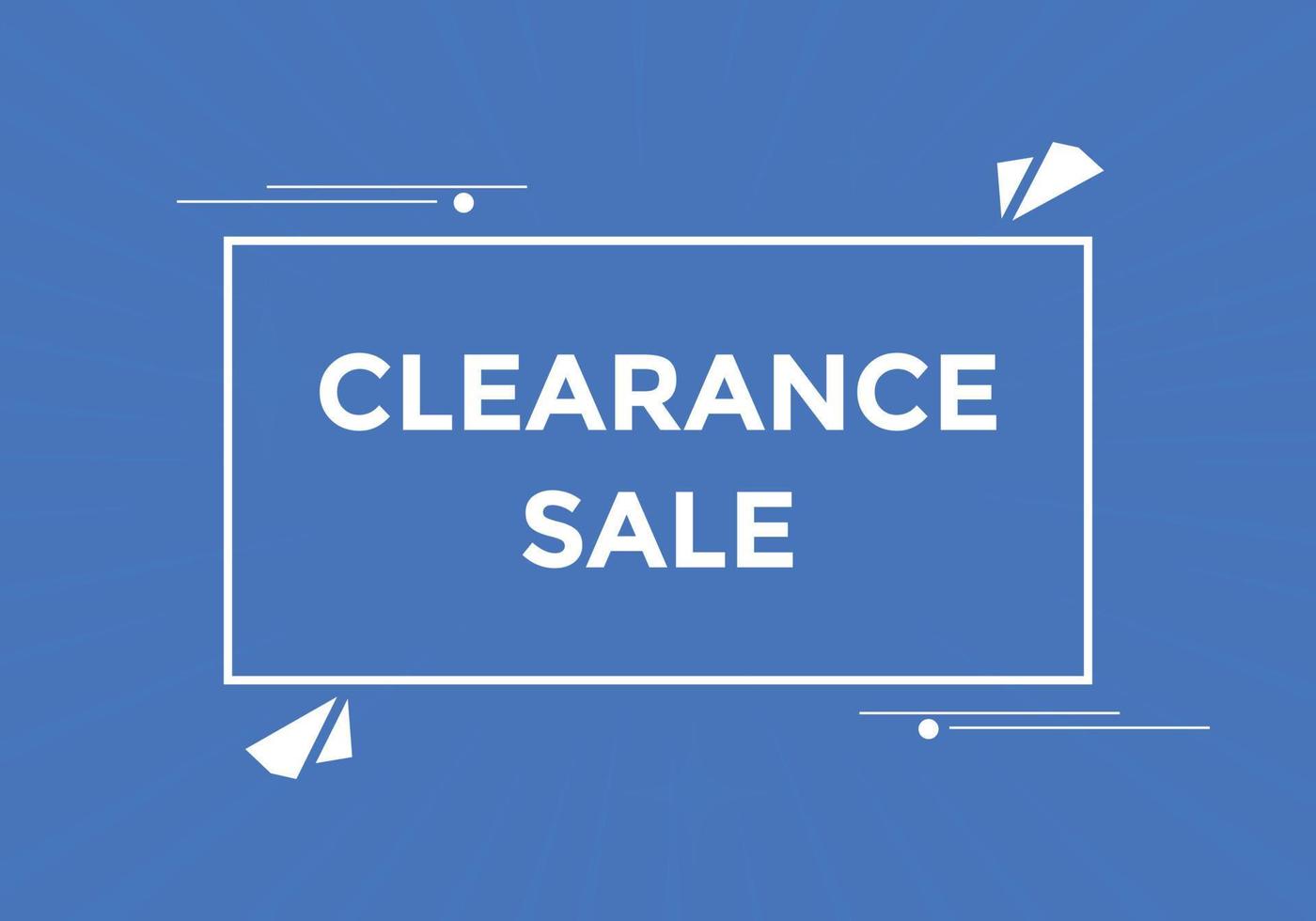 clearance sale button.  clearance sale speech bubble. clearance sale banner label promotion template. Vector Illustration