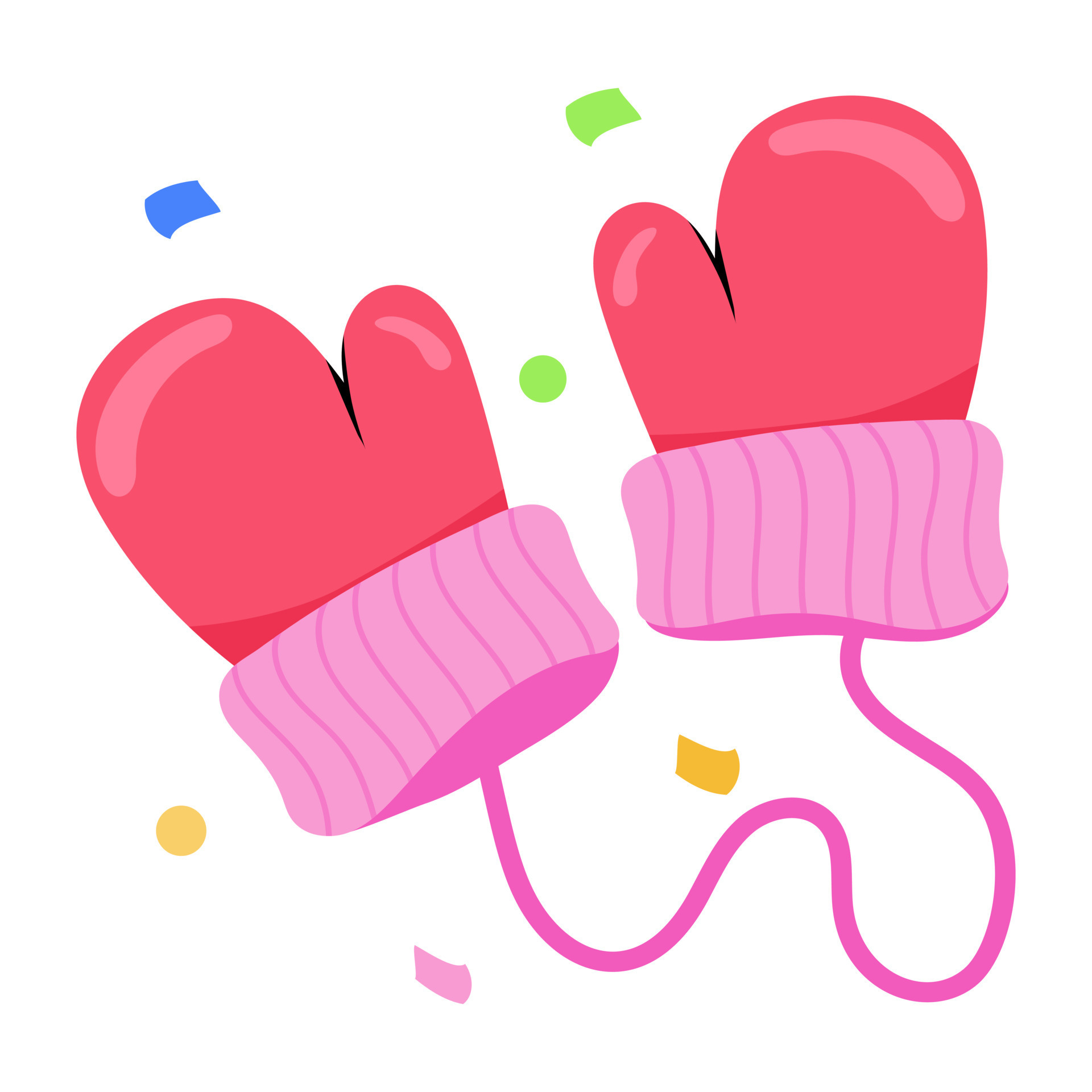 download-flat-sticker-of-baby-gloves-11422075-vector-art-at-vecteezy