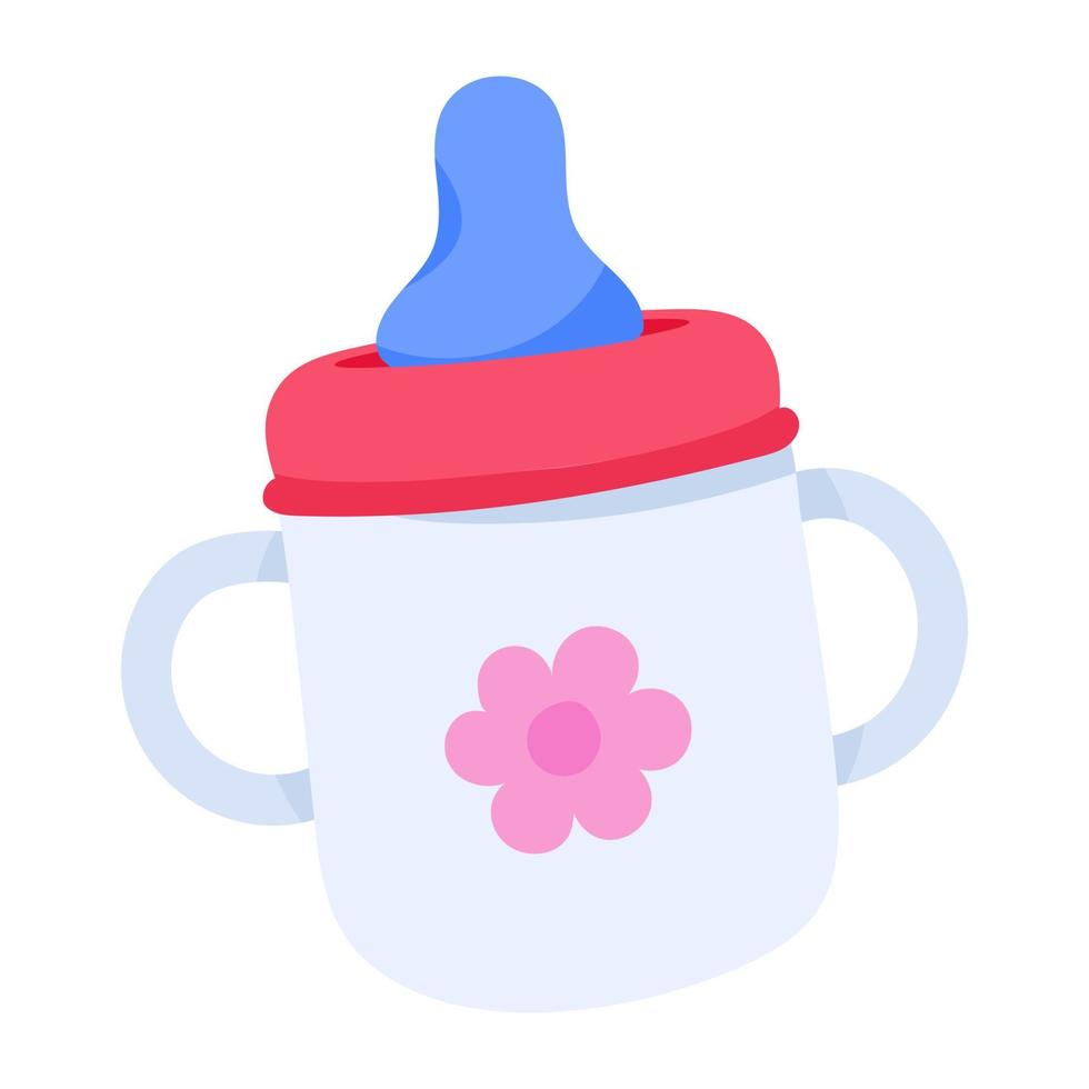 Check this flat sticker icon of feeder vector