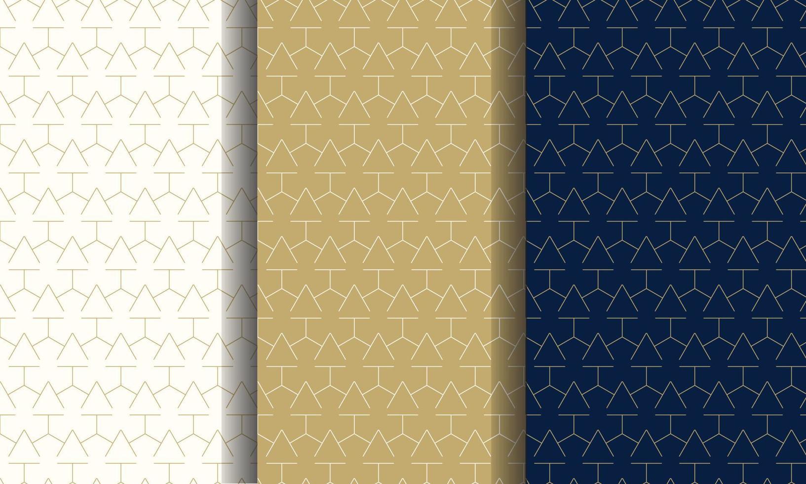 Set of luxury pattern, different color. Vector illustration for premium brand better for wrapped paper or textile