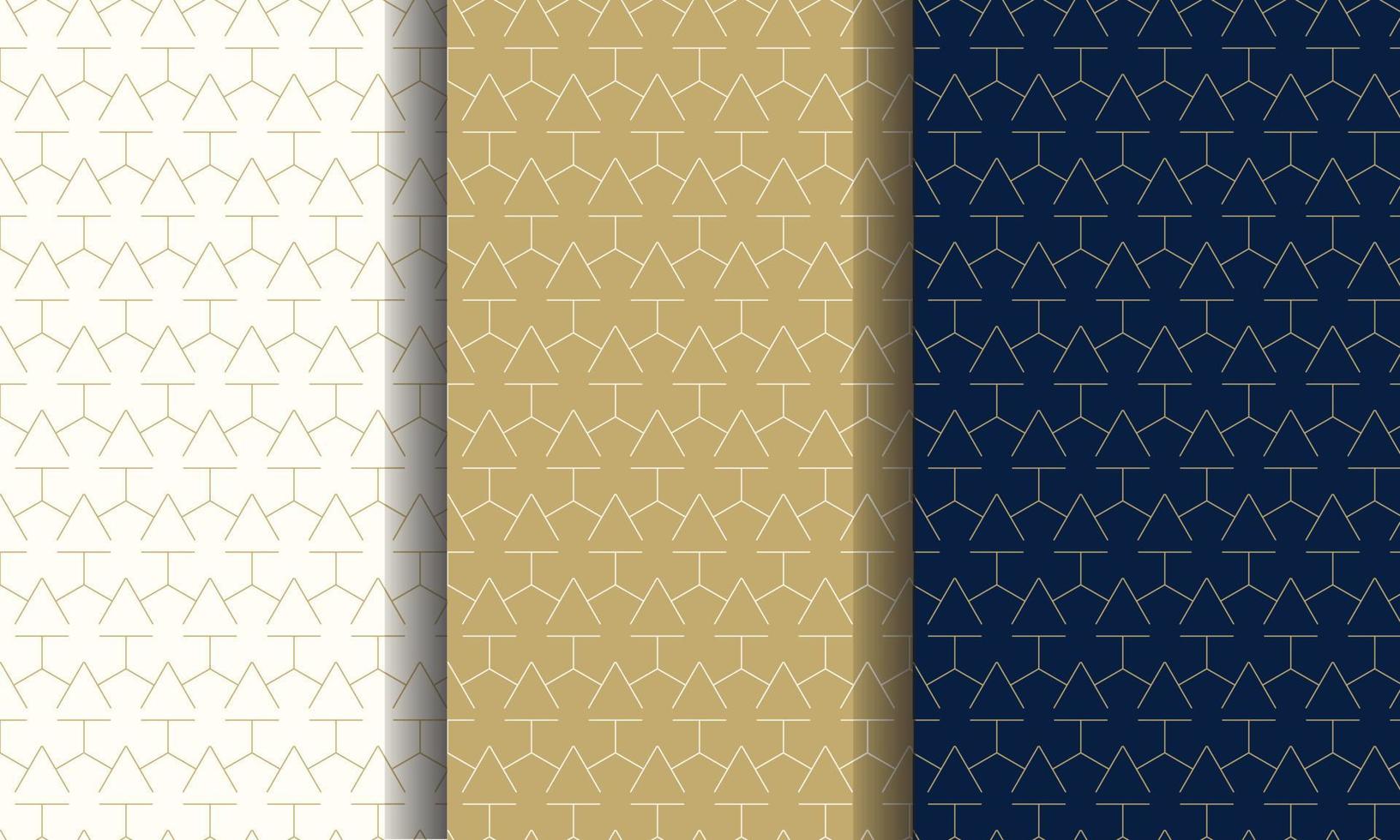 Set of luxury pattern, different color. Vector illustration for premium brand better for wrapped paper or textile