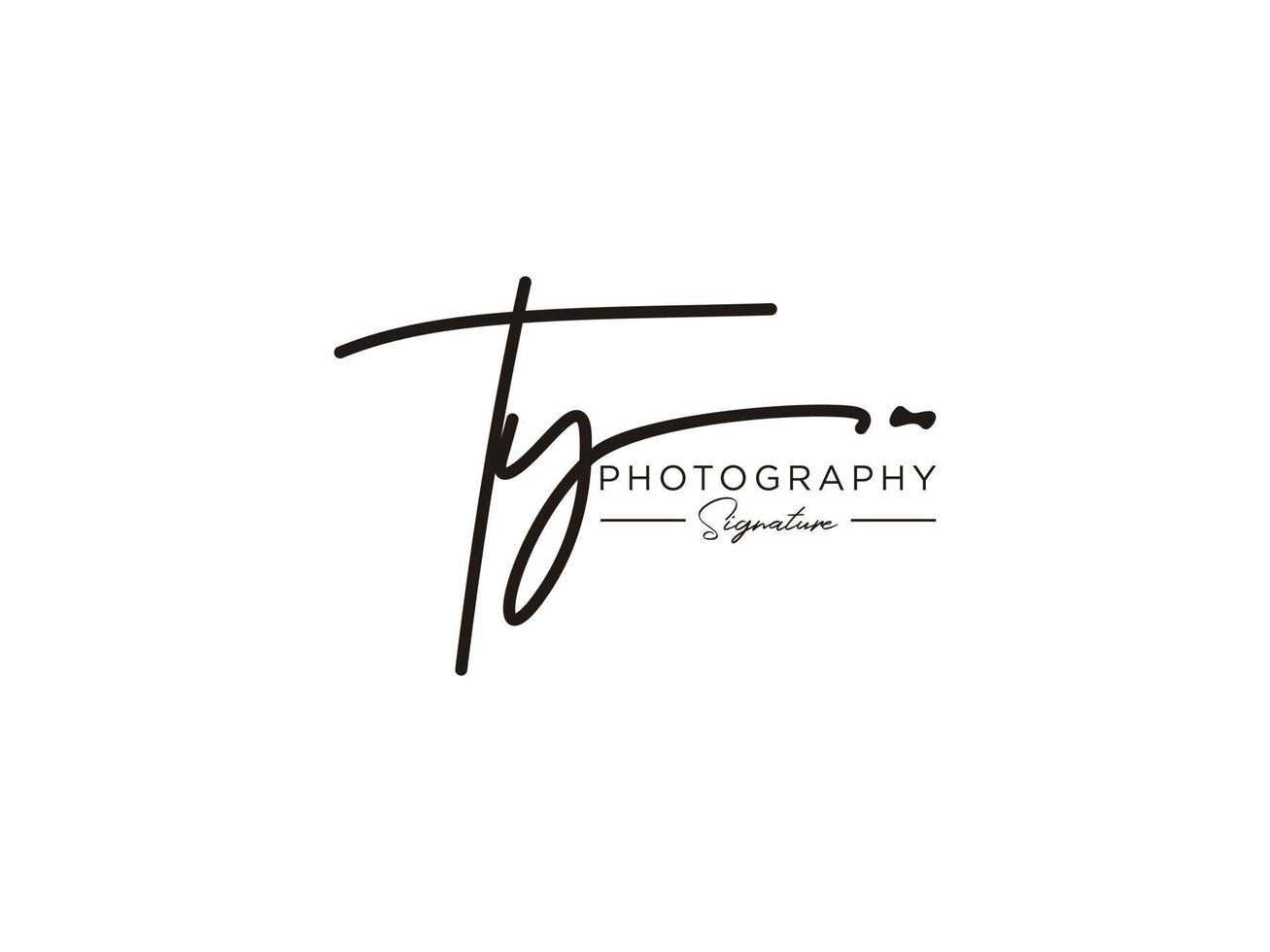 Letter TY Signature Logo Template Vector