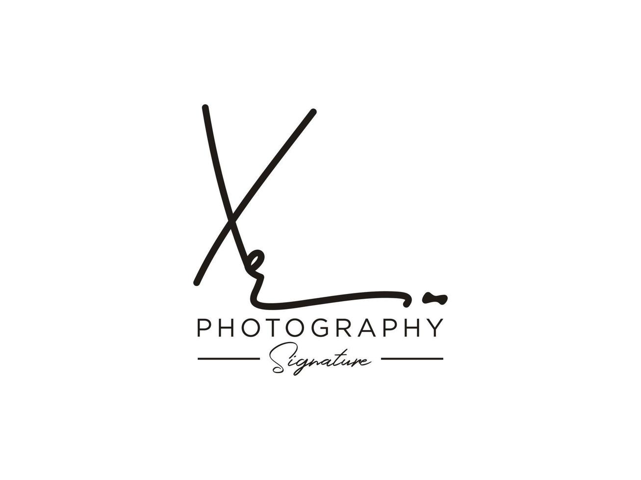 Letter XR Signature Logo Template Vector