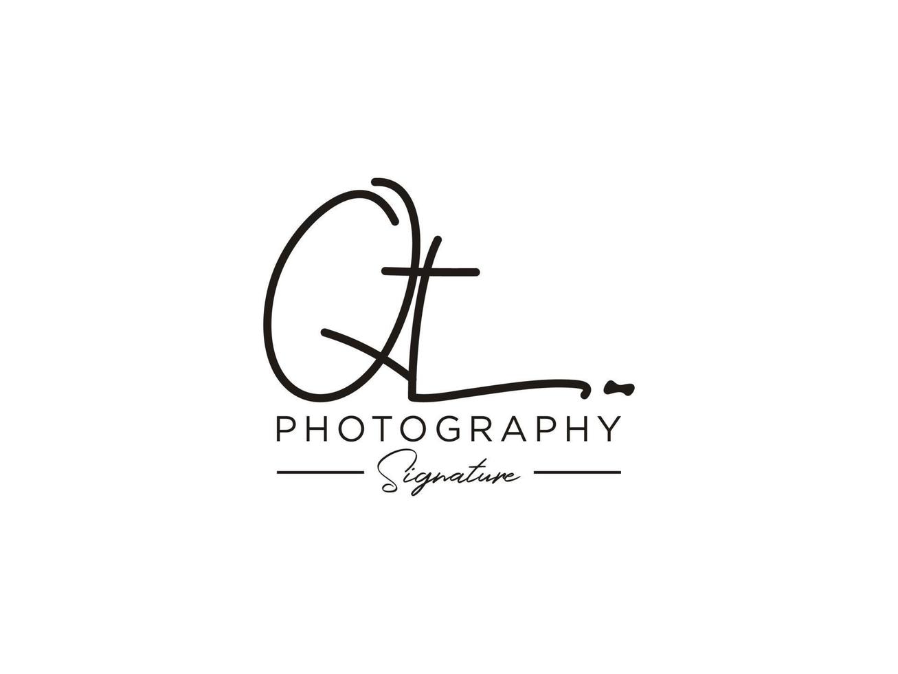 Letter QT Signature Logo Template Vector