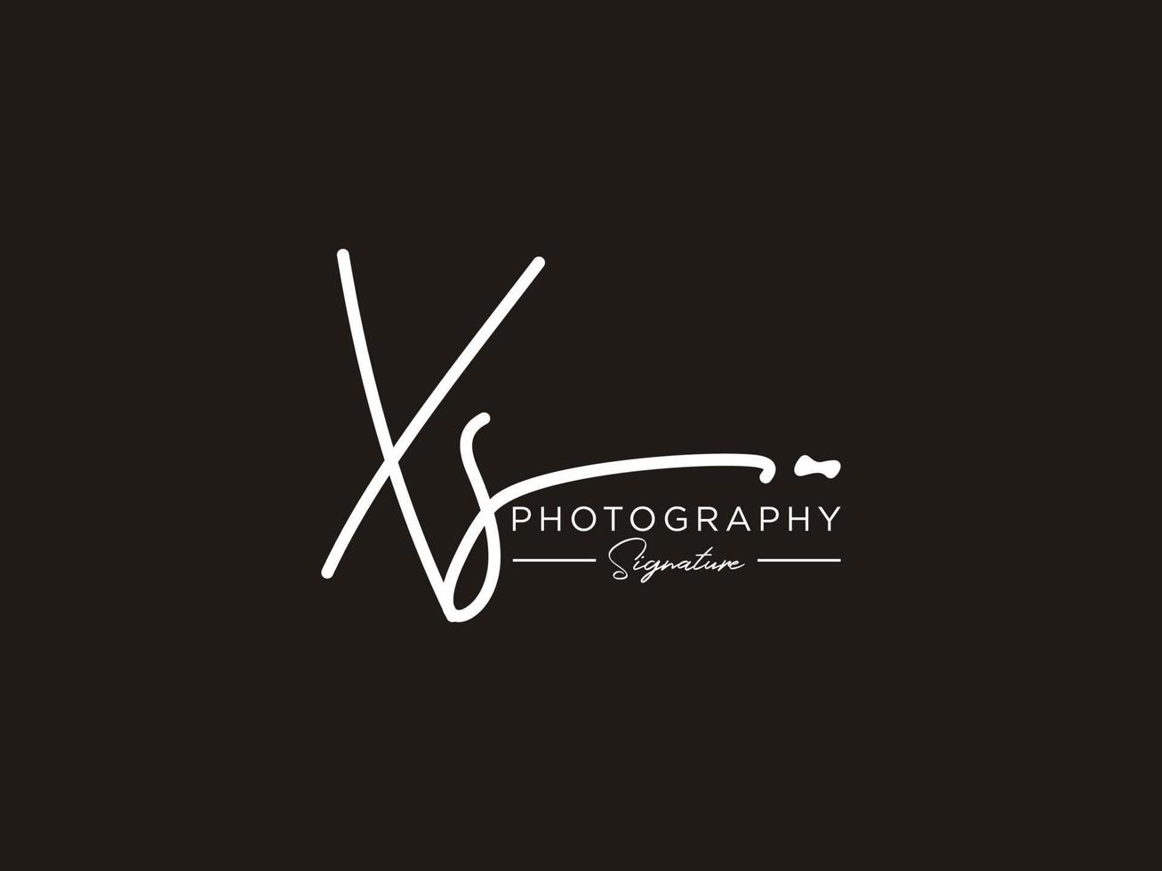 Letter XS Signature Logo Template Vector