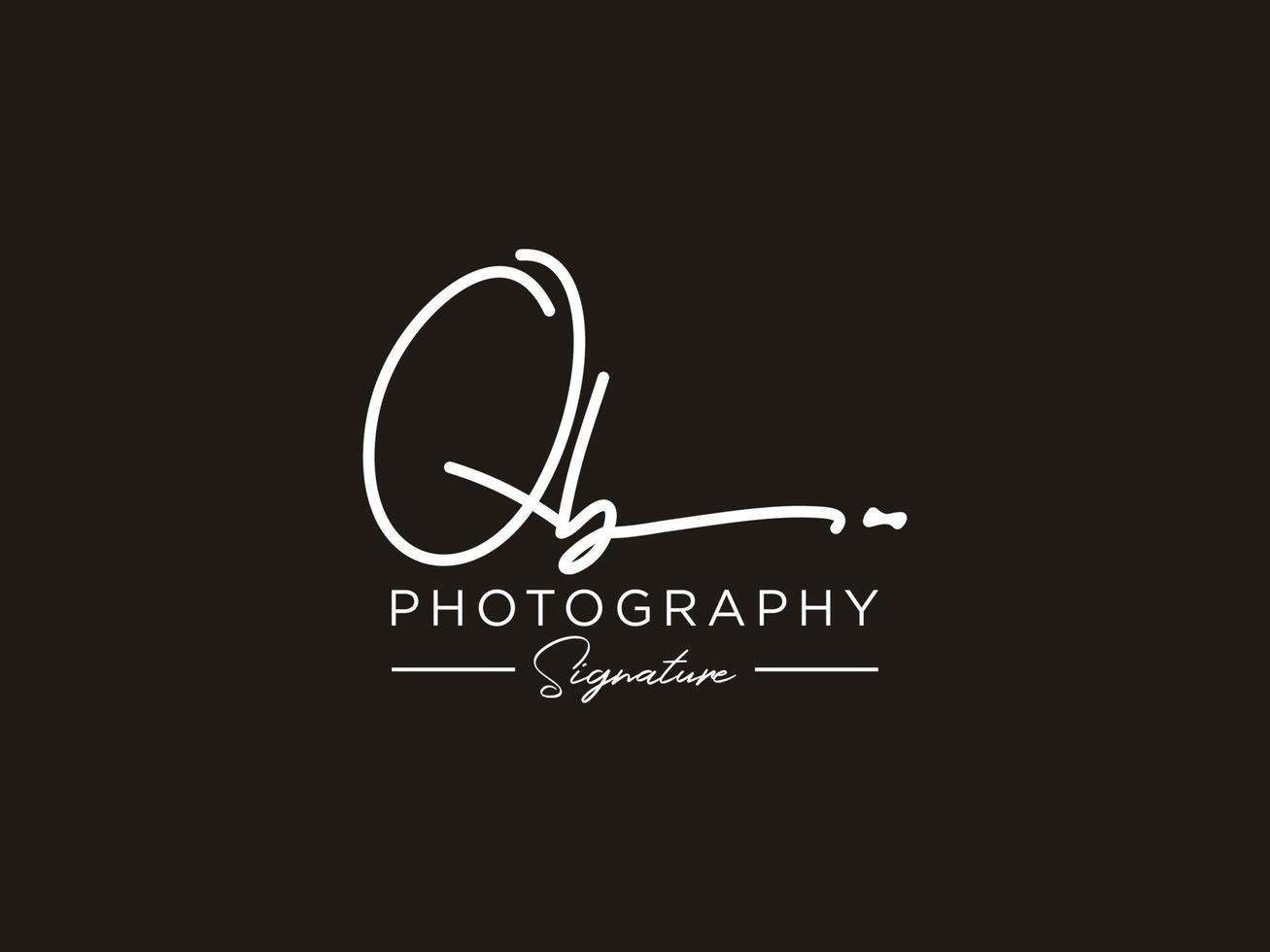 Letter QB Signature Logo Template Vector