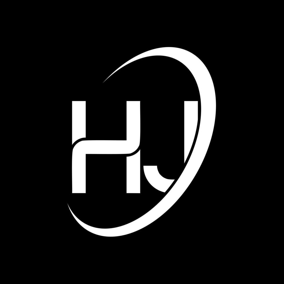 Jh Monogram Logo Intertwined Uppercase Letter J Letter H