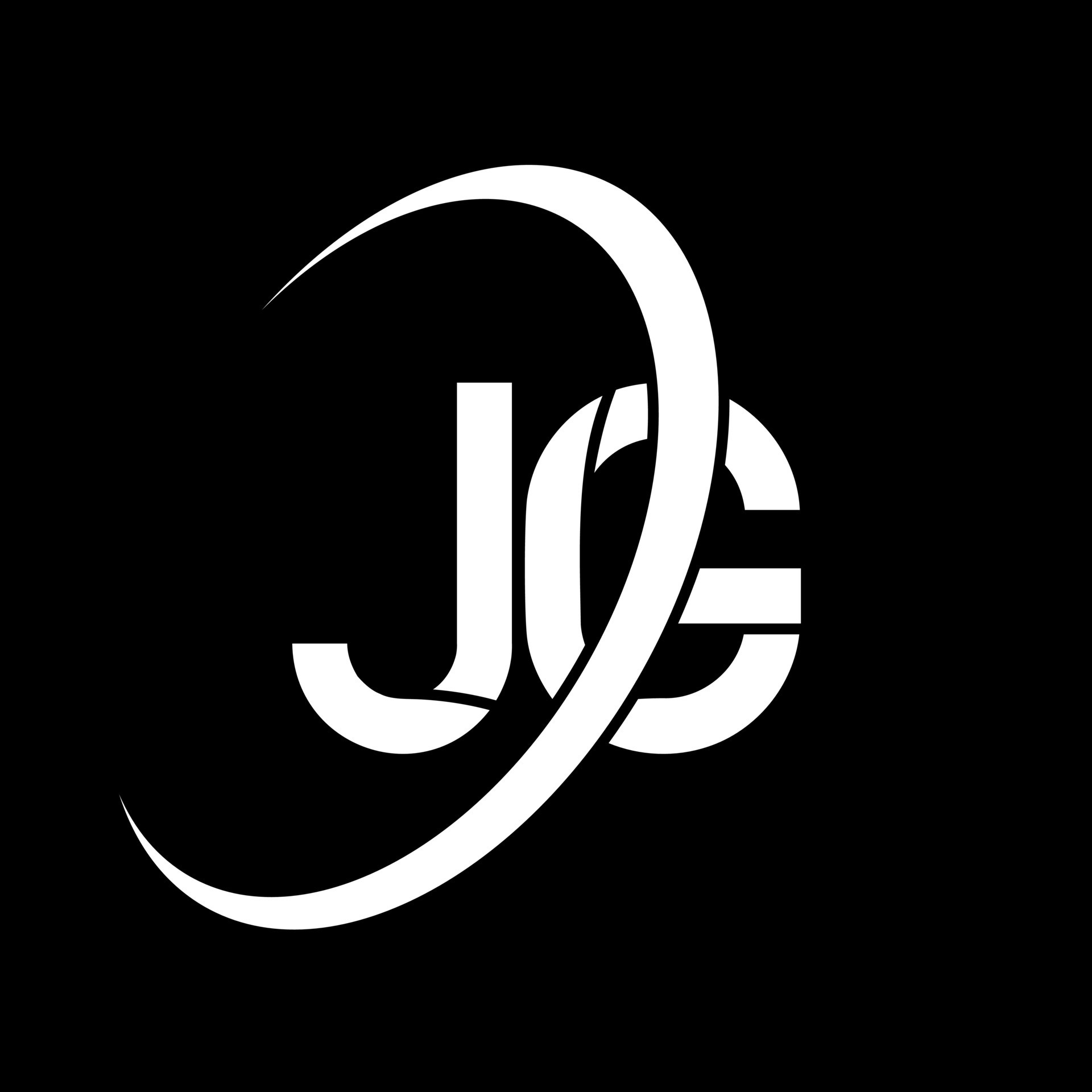logotipo jg. diseño jg. letra jg blanca. diseño del logotipo de la