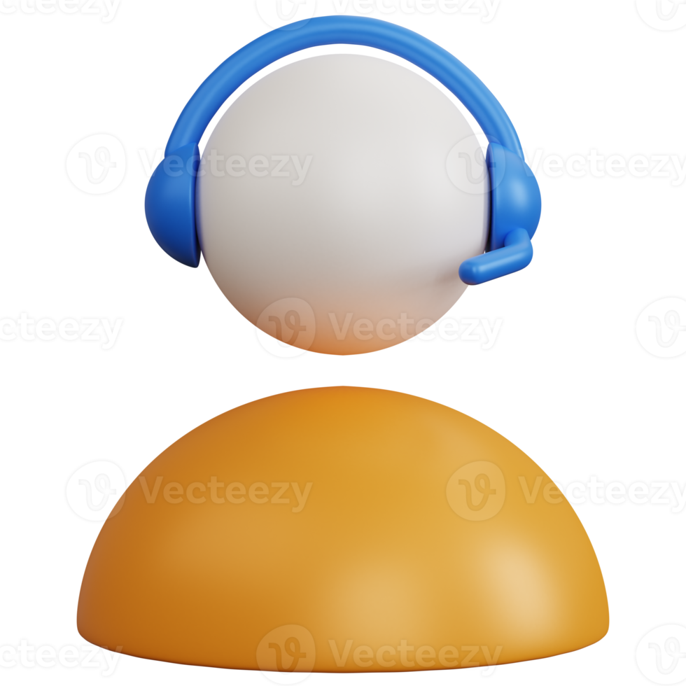 3d renderen gebruiker telefoontje centrum geïsoleerd png