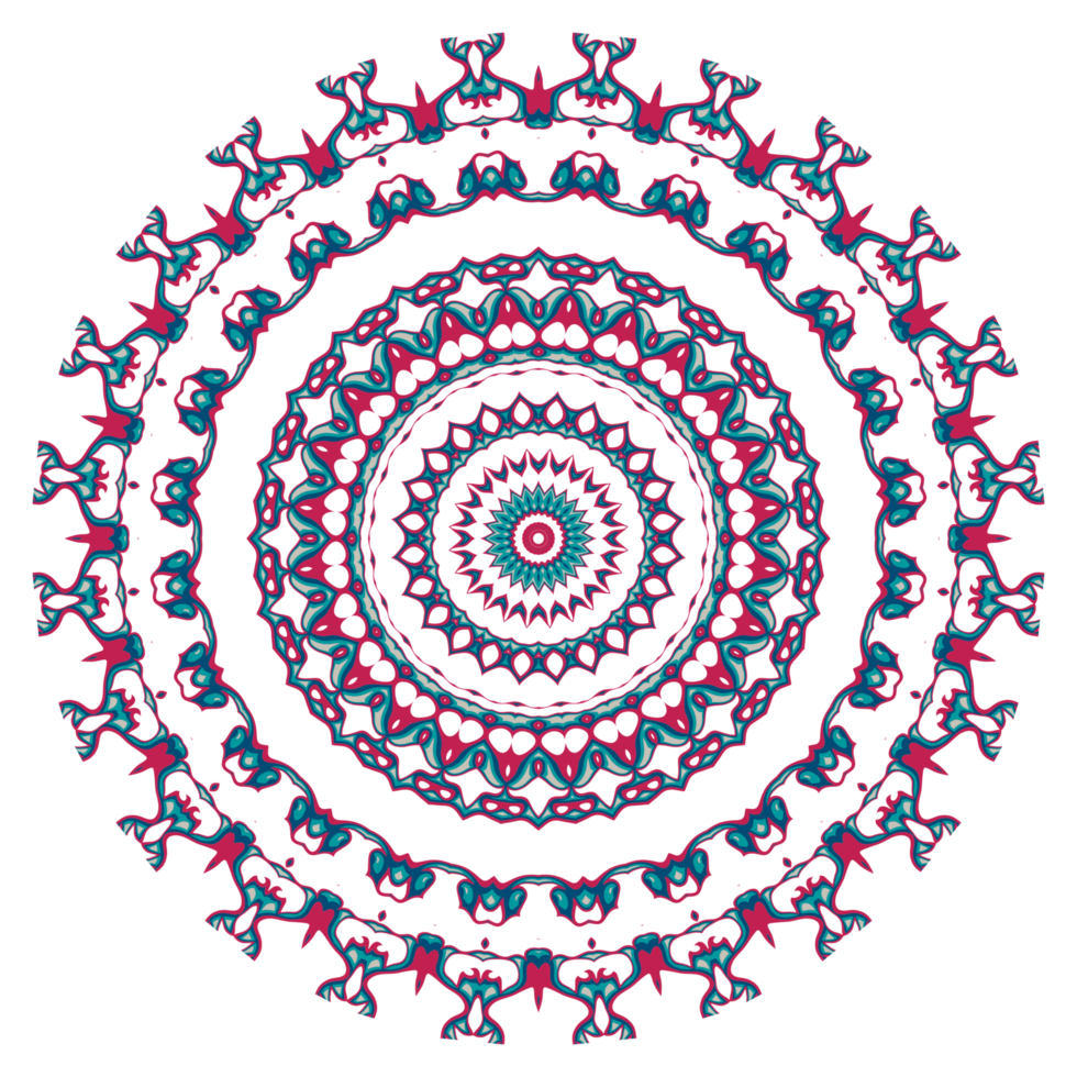 astratto mandala ornamento con cerchio forma png