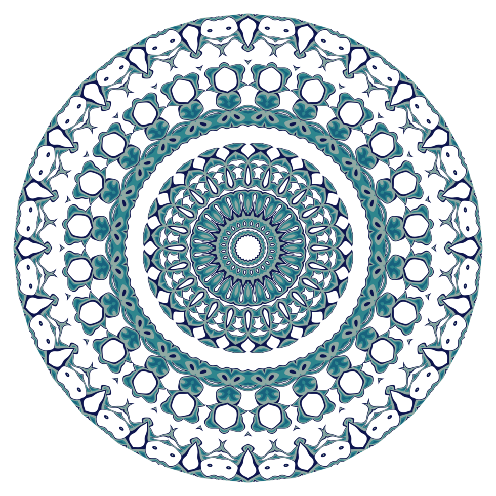 Abstract mandala pattern with circular shape png