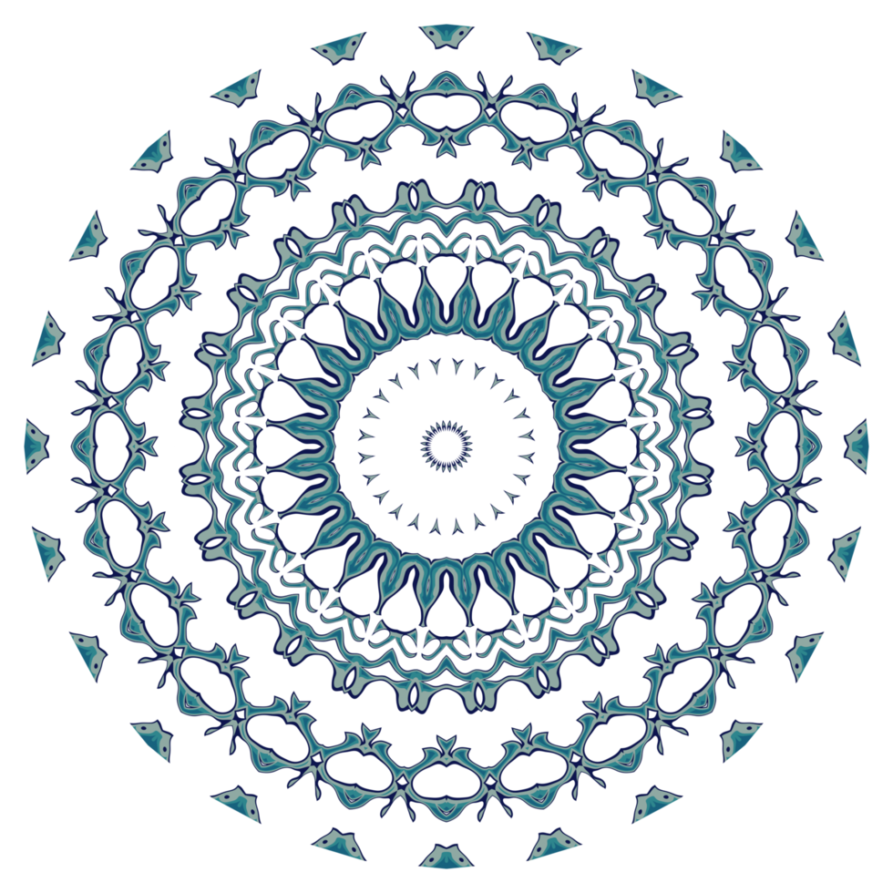 Abstract mandala pattern with circular shape png