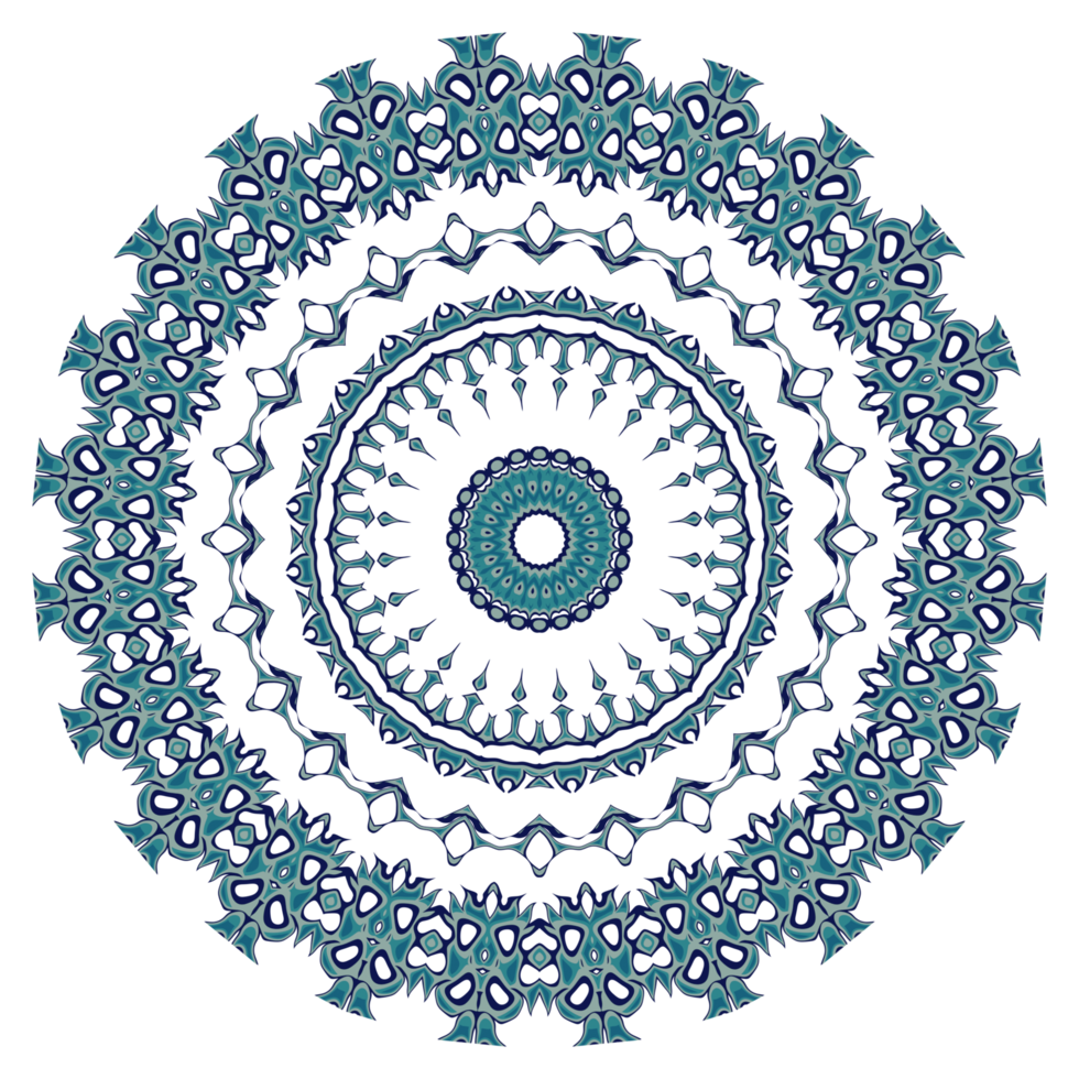 motif de mandala abstrait avec forme circulaire png