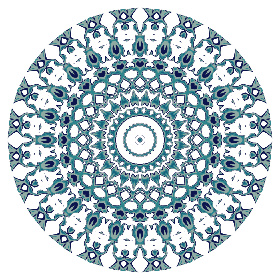 Abstract mandala pattern with circular shape png