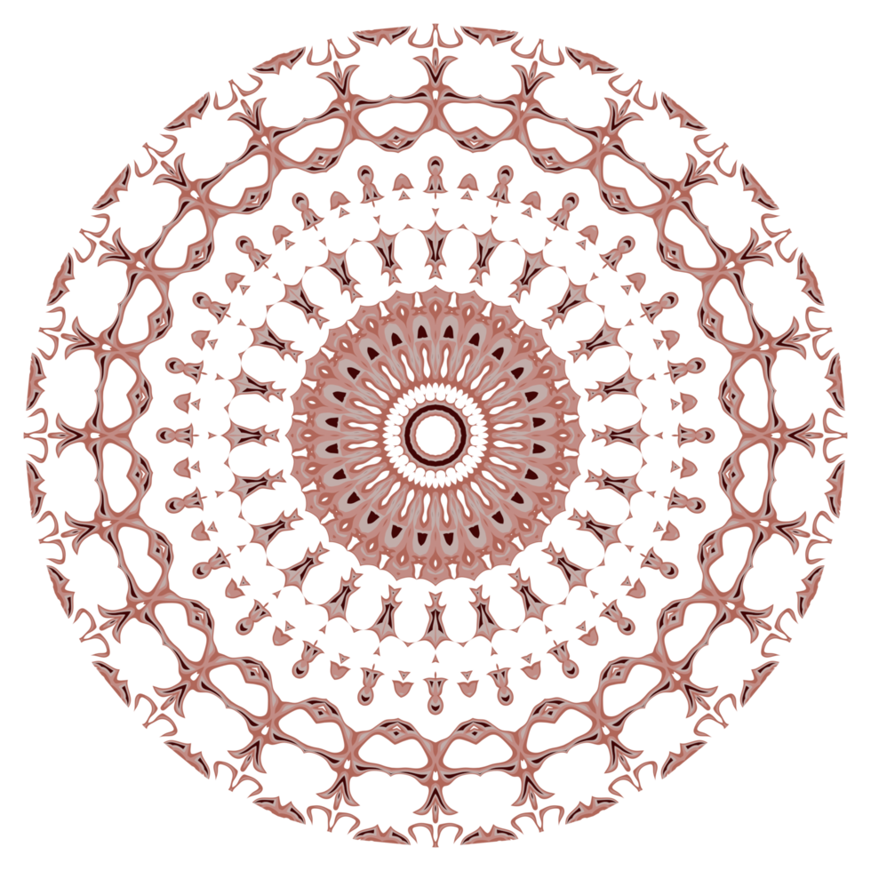 Abstract mandala pattern with circular shape png