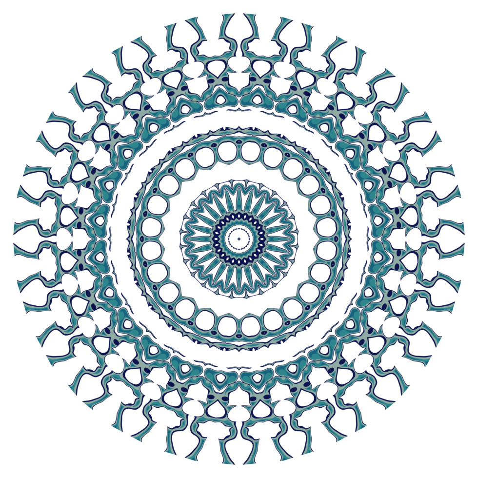 Abstract mandala pattern with circular shape png