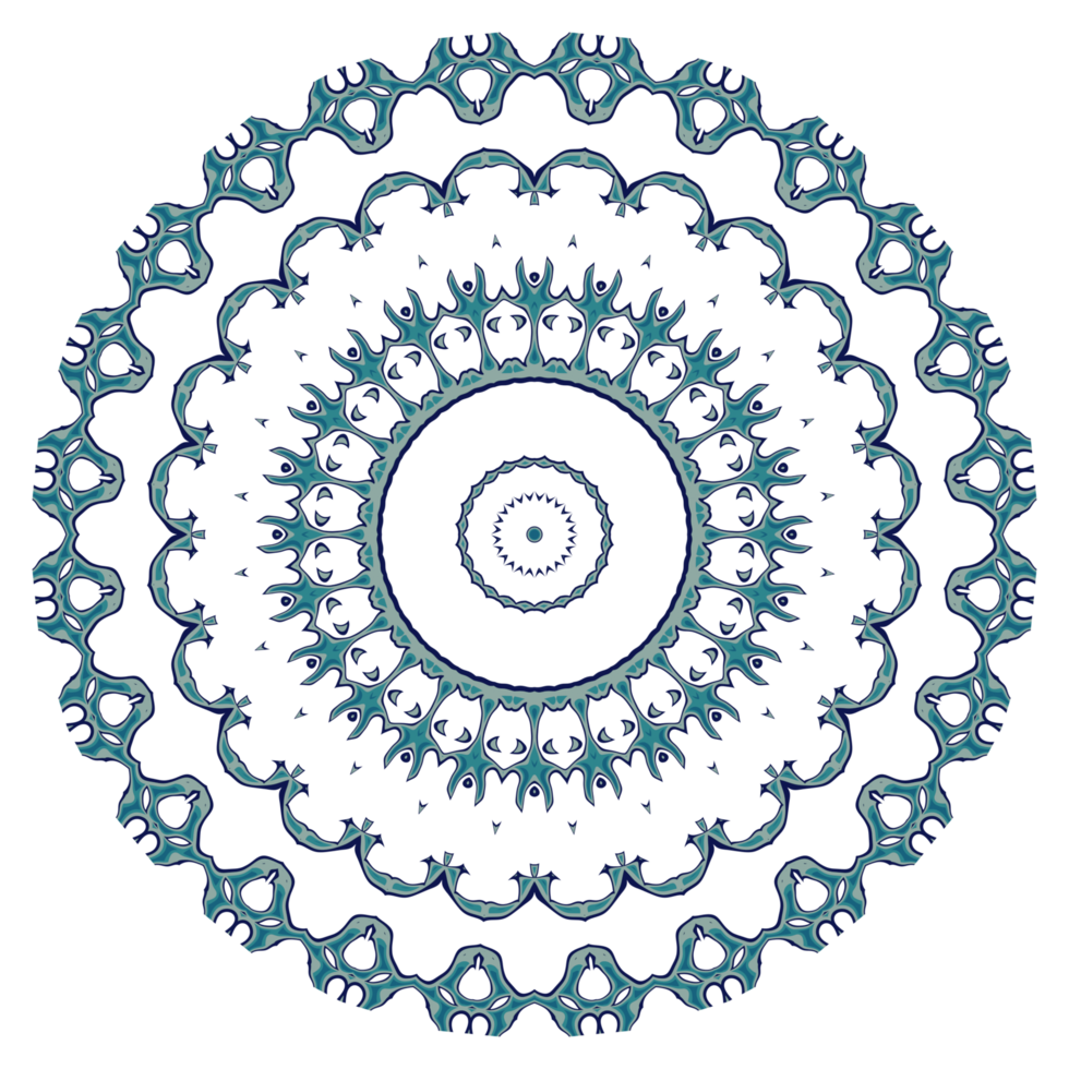 Abstract mandala pattern with circular shape png