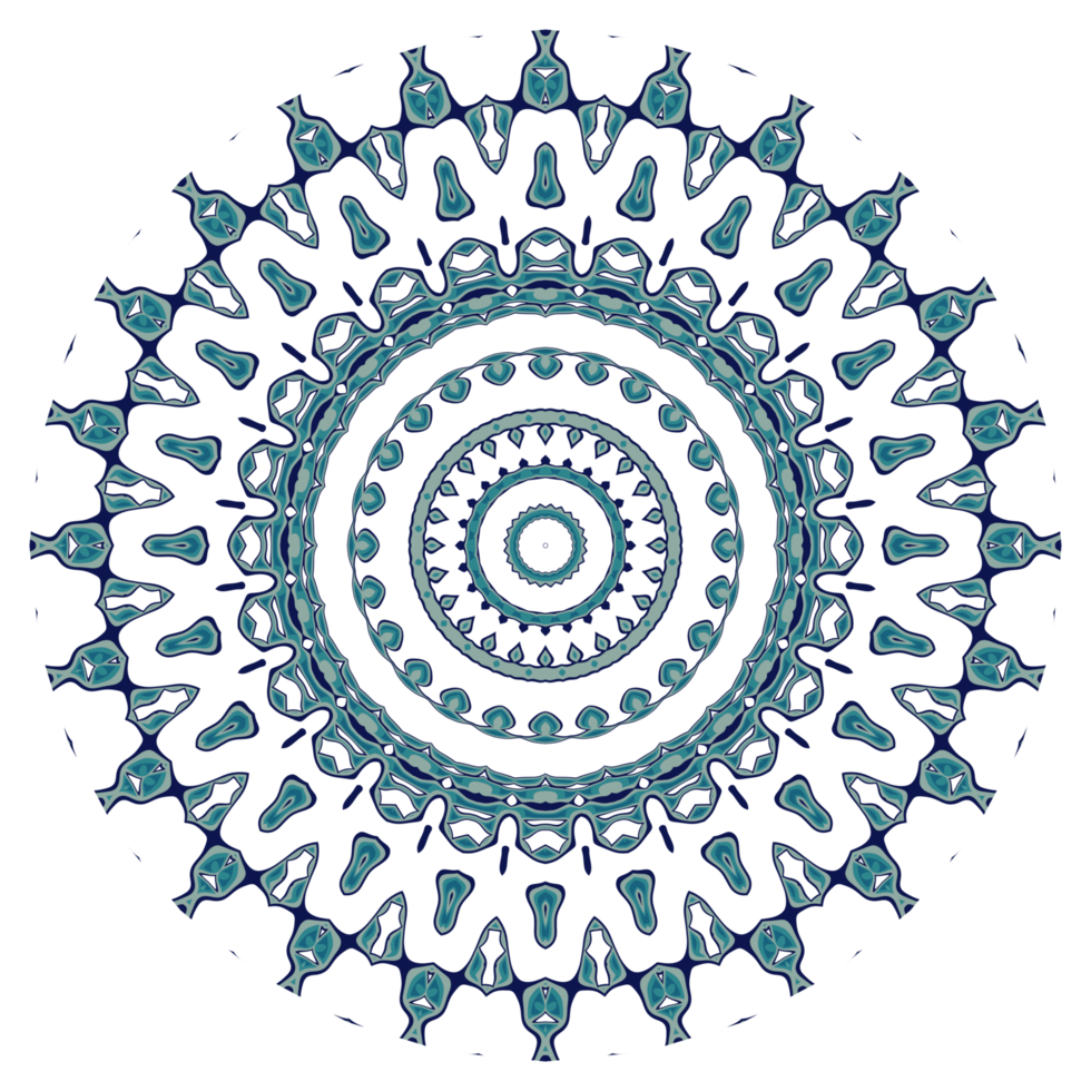Abstract mandala pattern with circular shape png